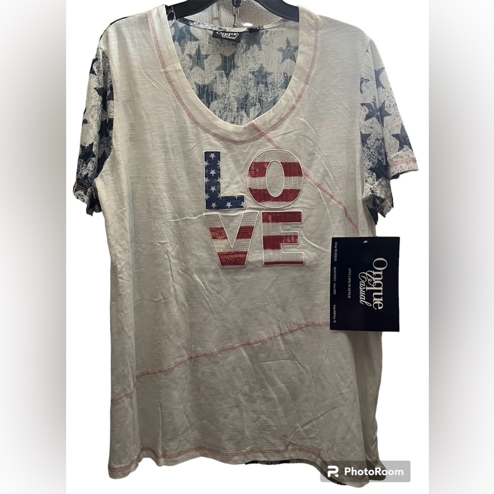 Onque casuals patriotic T-shirt